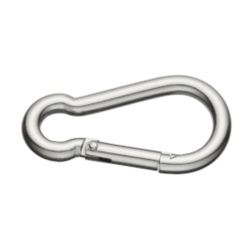 Mousqueton pompier inox sans œil